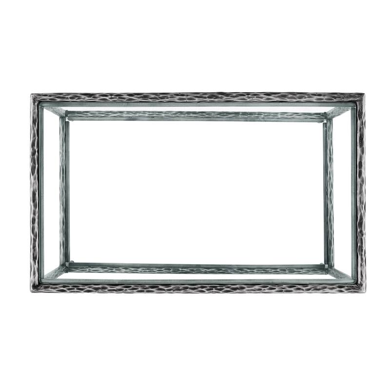 247 Shop At Home Lalia Modern 2-Piece Upholstered Hammered Metal Panel Bedroom Set with Nightstand