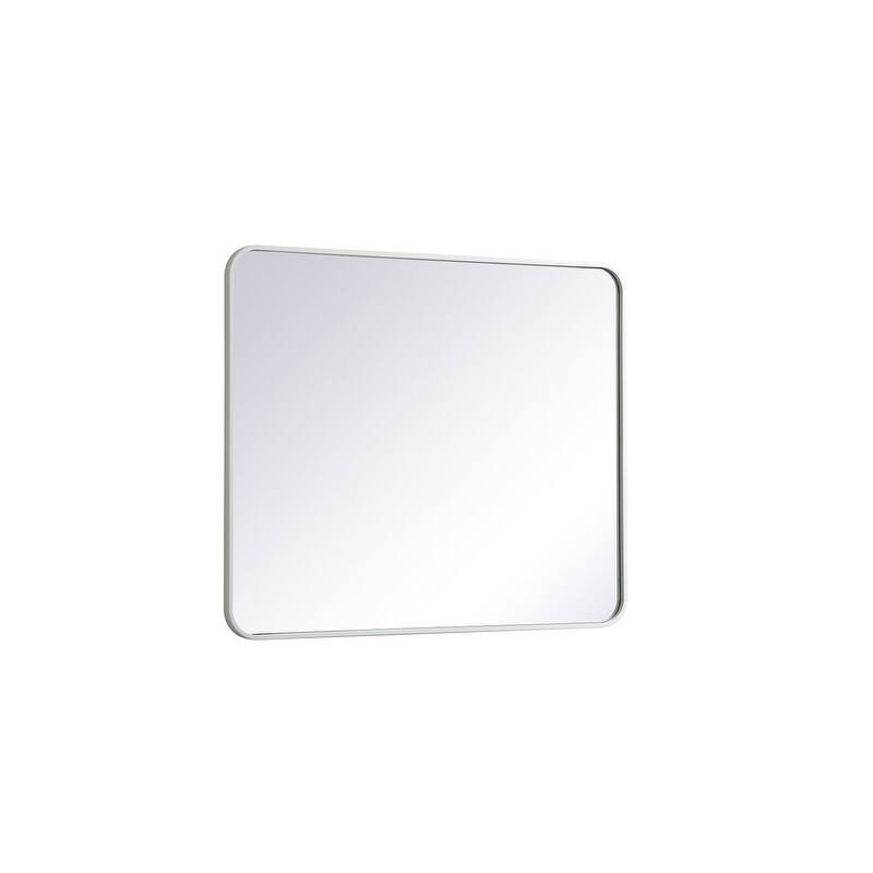 Ezra Soft Corner Metal Rectangular Mirror