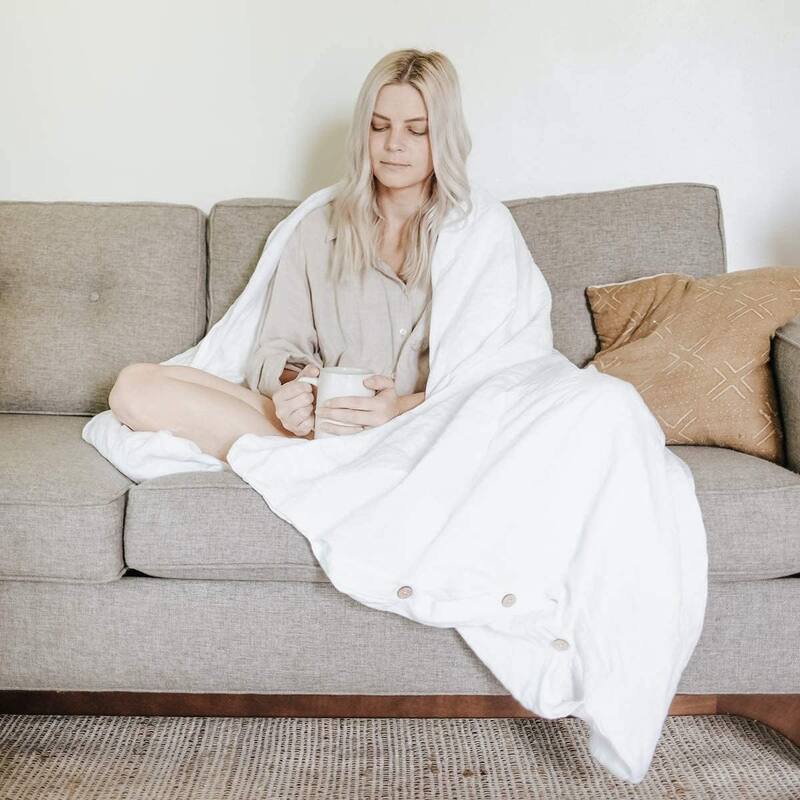 French Linen Duvet Cover for Weighted Blanket