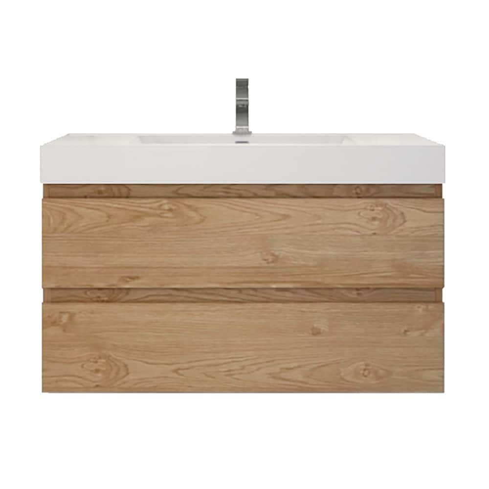 Baillie 42'' Wall-Mounted Vanity with Reinforced Acrylic Sink