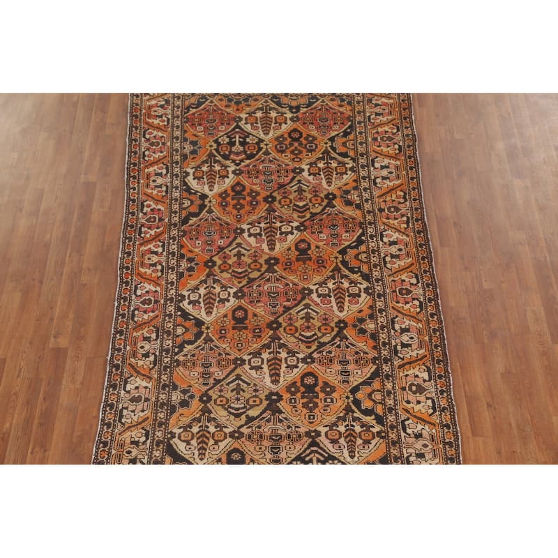 Garden Design Bakhtiari Persian Vintage Area Rug Handmade Wool Carpet - 4'11"x 9'10"