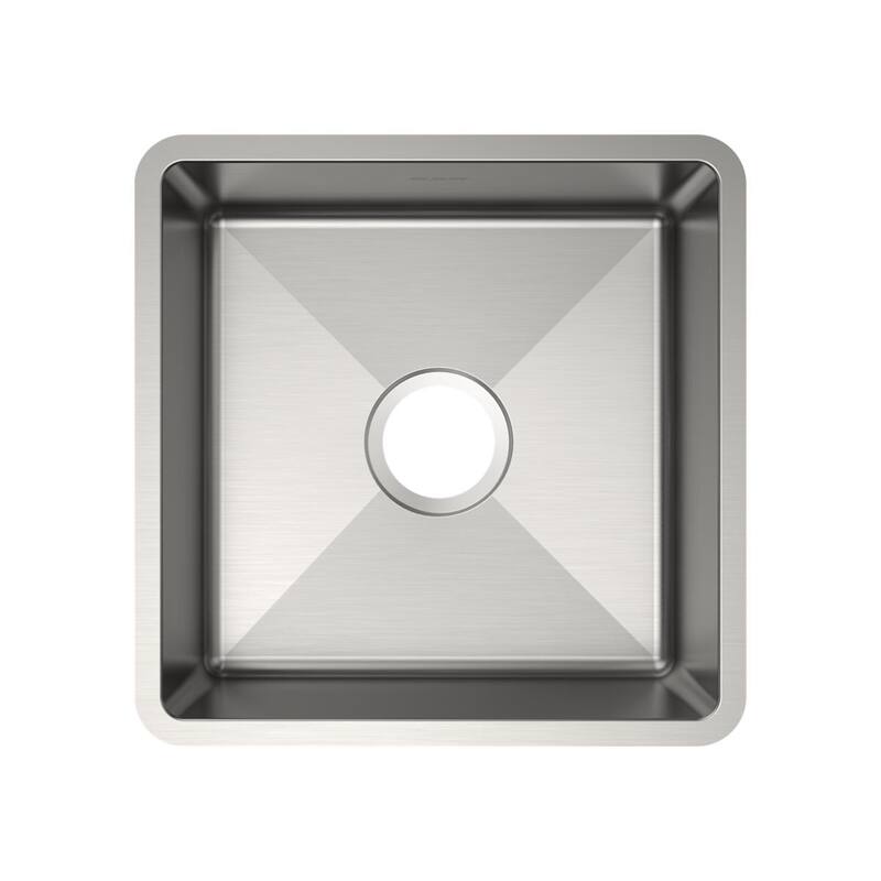 Crosstown 18 Gauge Stainless Steel 16-1/2" x 16-1/2" x 5" Single Bowl Undermount Sink