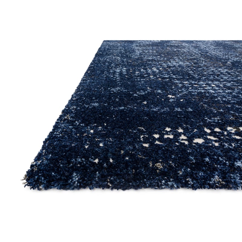 Alexander Home Cassidy Indigo Chevron Area Rug