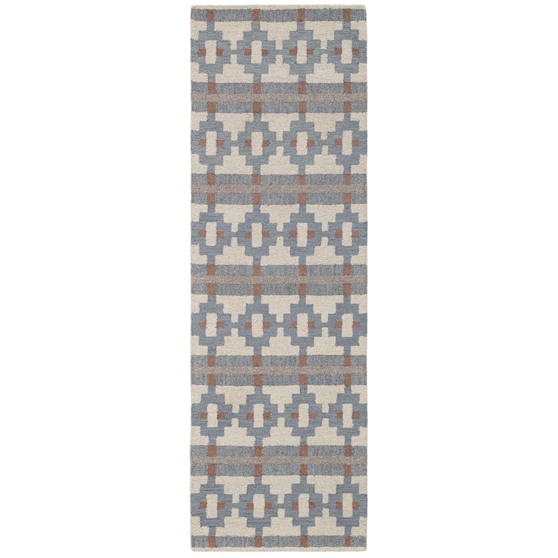 Terra by Obeetee Freya Edda Multi Rug - Straw Stripe - 2'6" x 8'