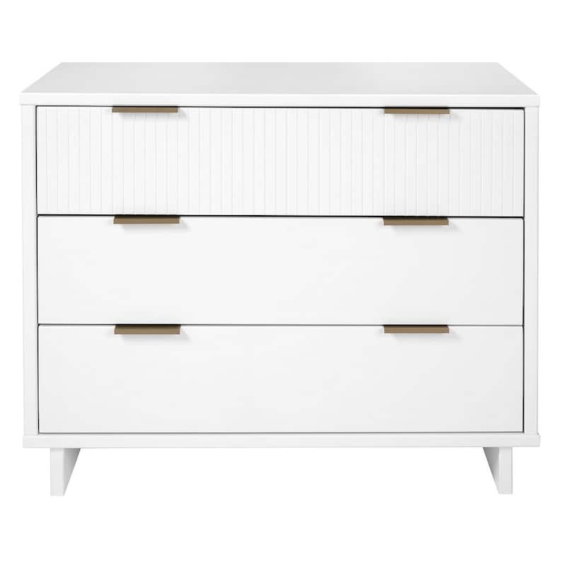 Manhattan Comfort Granville 38.18" Modern Standard 3 Drawer Dresser