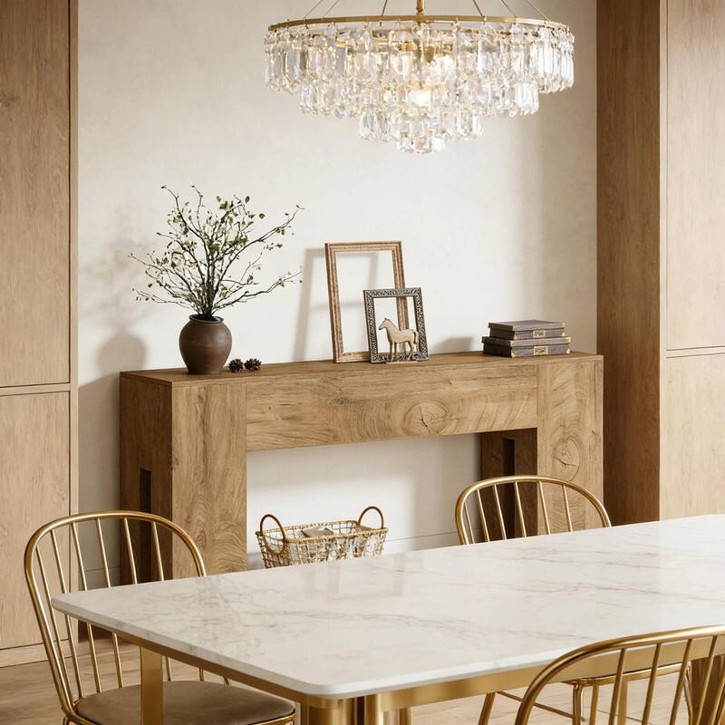 Rustic Wooden Console Table