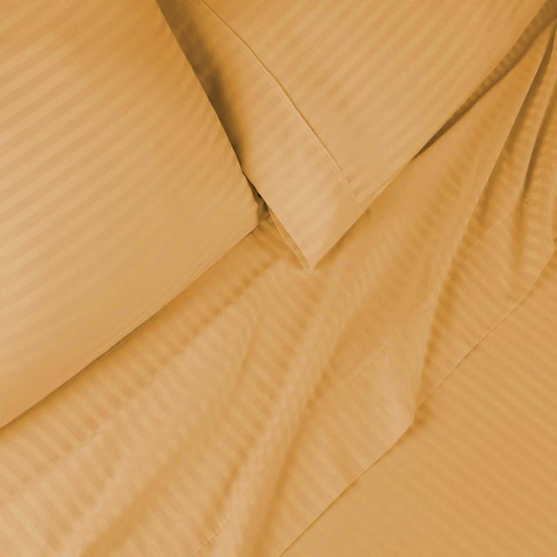 Superior Gyda Deep Pocket 400-Thread Count Striped Egyptian Cotton Sheets