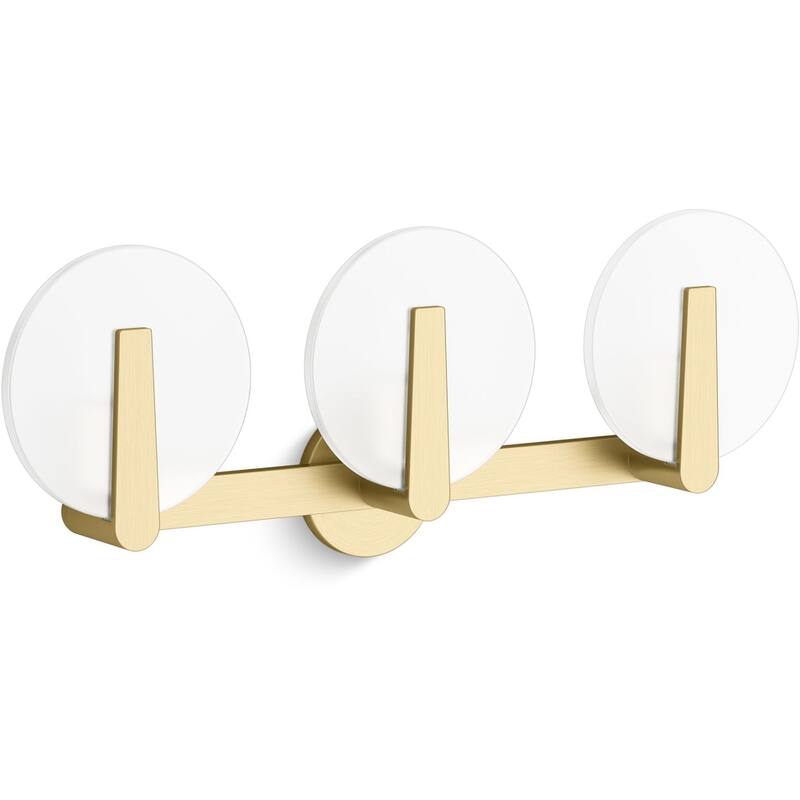 Kohler Lighting 38398-SC03 Hint 3 Light 11" Tall Wall Sconce - Brushed Moderne Brass