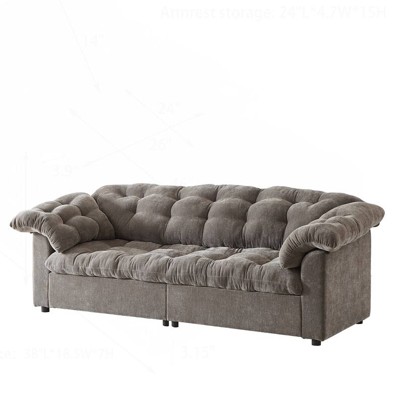 Comfortable Chenille Sofa for Various Spaces, Enhancing Interior Style