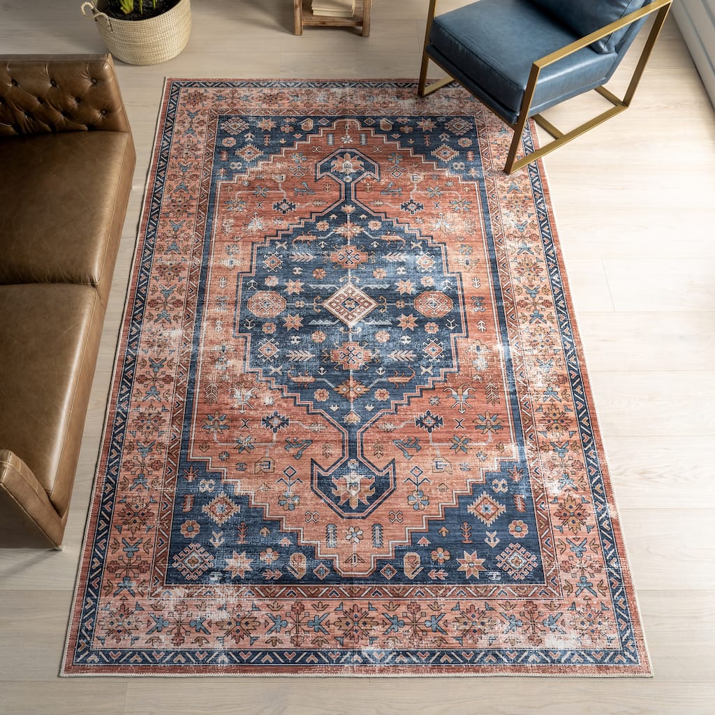 Nuloom Astra SplashGuard Traditional Machine Washable Area Rug