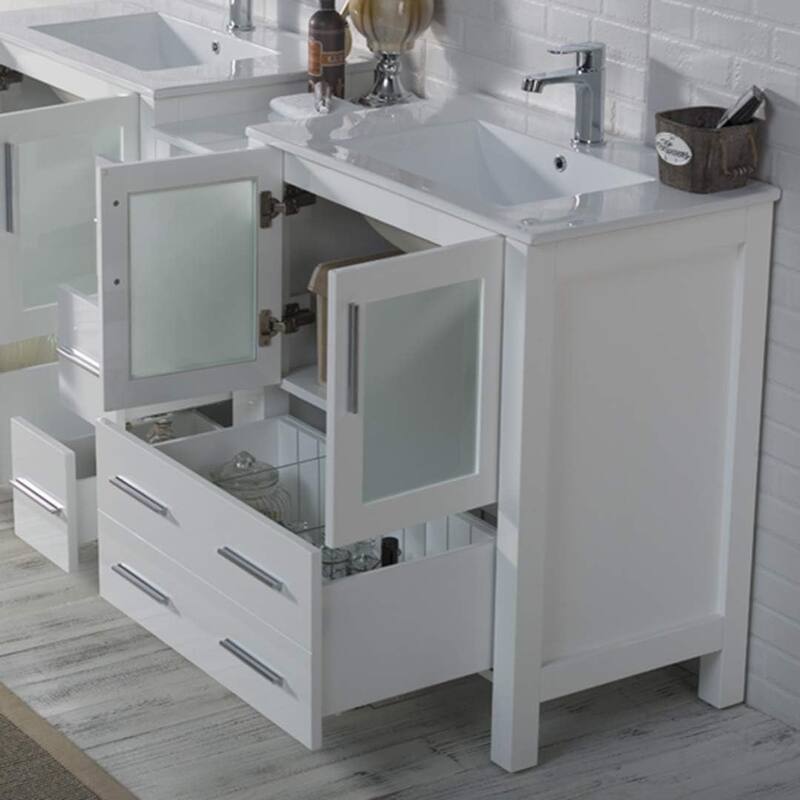 Blossom Sydney 72" Solid Wood Double Sink Bathroom Vanity with Cabinet