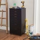 preview thumbnail 3 of 11, Bridgton Black Eight Drawer Rolling Storage Cart - 20.75"w x 15.38"d x 40.25"h