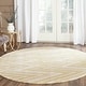 preview thumbnail 77 of 122, SAFAVIEH Handmade Cambridge Tinnie Modern Moroccan Wool Rug 6' Round - Light Gold/Ivory - Round