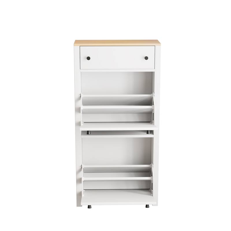 Free Standing Shoe Rack with Adjustable Panel