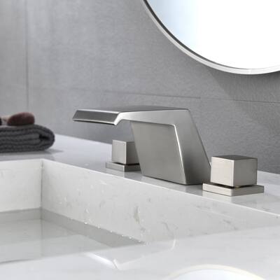 Double Handle Waterfall Bathroom Tub Faucet