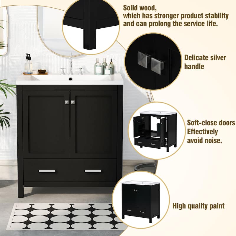 30"Bathroom Vanity with Single Sink