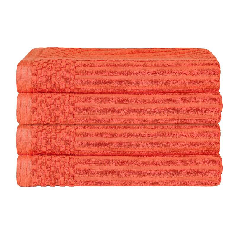 Superior Ribbed Cotton Absorbent Heavyweight Bath Towel Set
