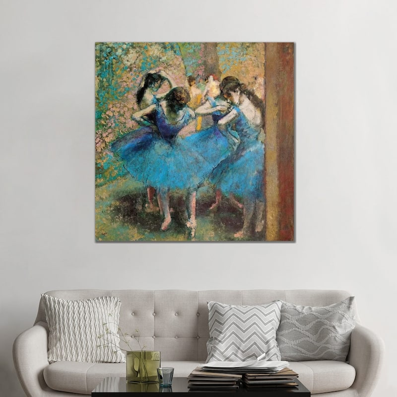 iCanvas "Dancers In Blue, 1890" by Edgar Degas Canvas Print