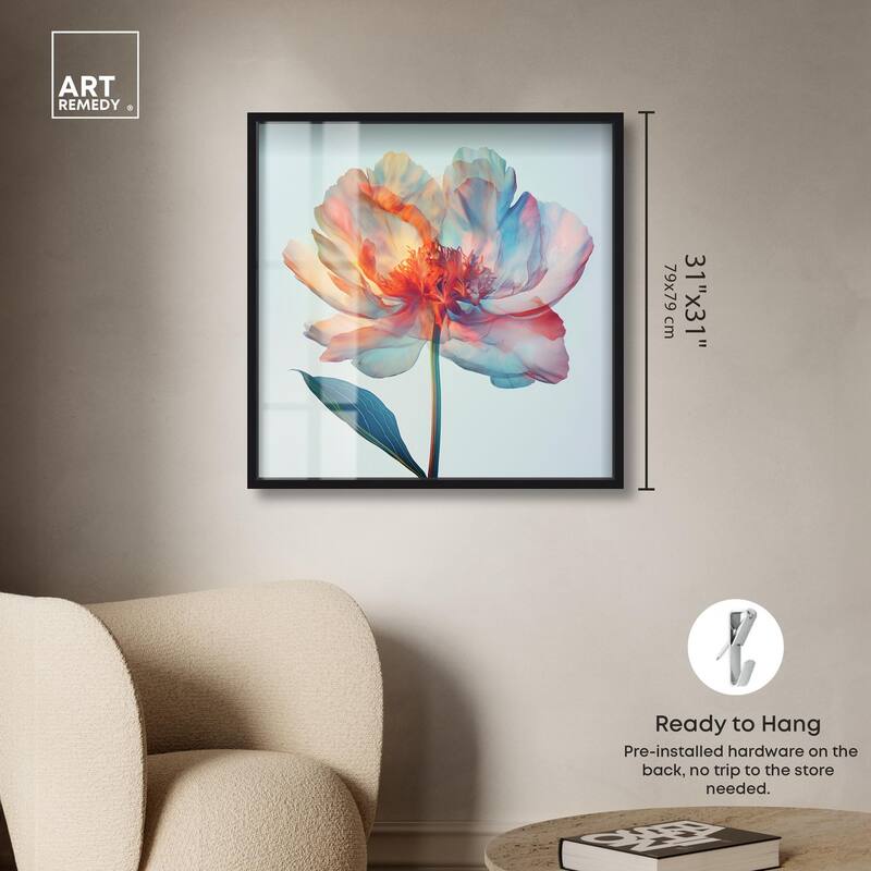 Peony Phases Shadowbox by Art Remedy