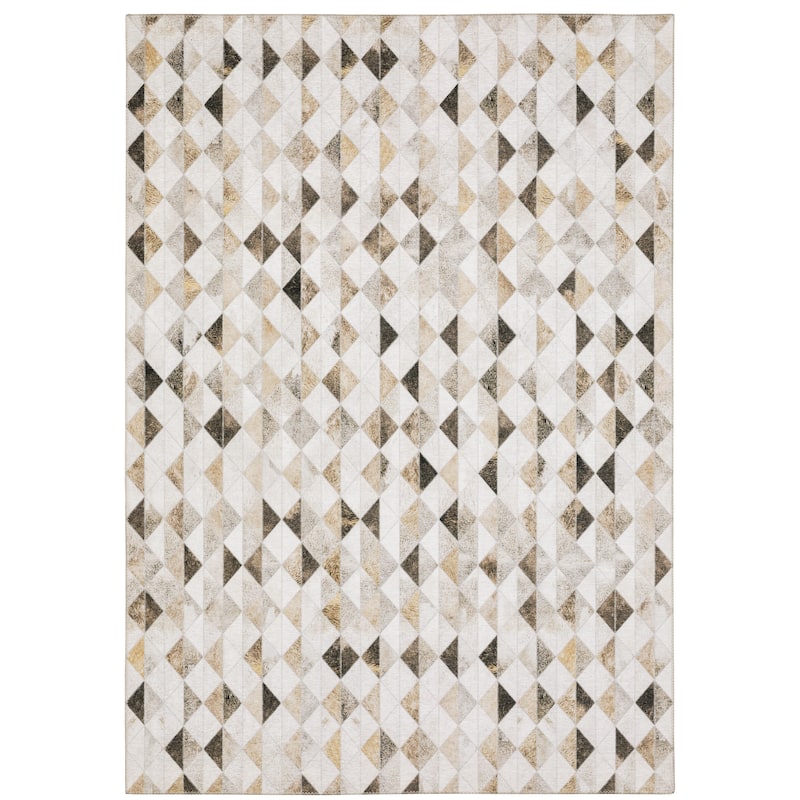 Vista Home Montreux Geometric Animal Print Beige/Cream Area Rug - 8'9" X 12' - Runner/Rectangle