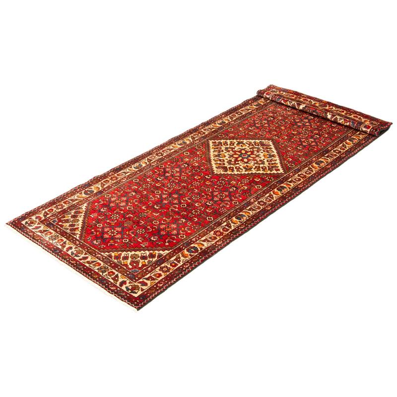 ECARPETGALLERY Hand-knotted Andelz Red Wool Rug - 3'6 x 9'9