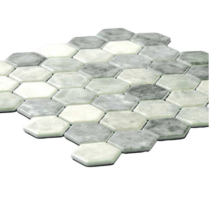 The Tile Life Eterna Hex 2x2 Glass Floor, Wall & Backsplash Tile