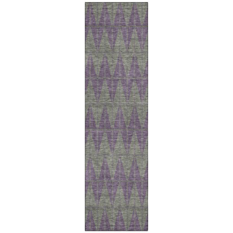 Machine Washable Indoor/ Outdoor Modern Zeke Chantille Rug