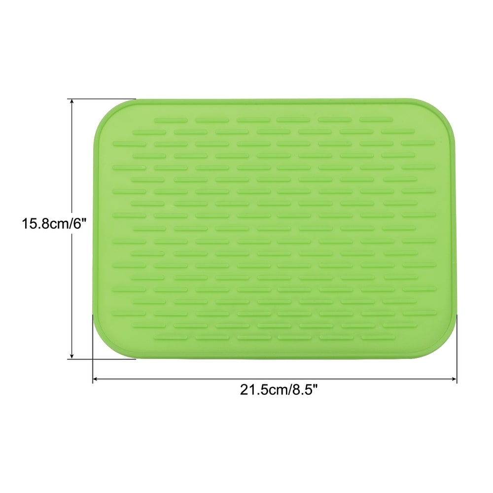 Multipurpose Silicone Dish Drying Mat, Easy To Clean, , Heat-resistant Silicone  Mat For Kitchen Counter Or Sink, Refrigerator Or Drawer Lining - 1pc
