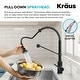 preview thumbnail 72 of 147, Kraus Bolden 2-Function 1-Handle Commercial Pulldown Kitchen Faucet