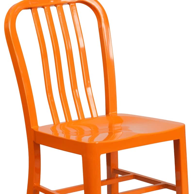 Metal Indoor-Outdoor Chair - 15.5"W x 20"D x 33.25"H