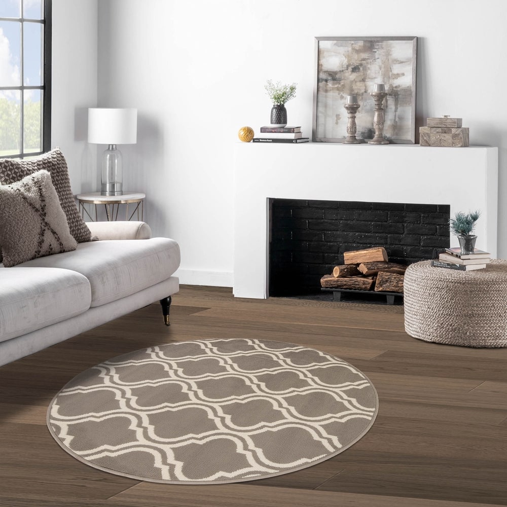 Superior Elegant Double Trellis Indoor Area Rug