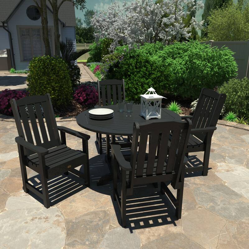 Highwood Commercial Springville Five-Piece Round Dining Set