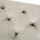 preview thumbnail 4 of 6, SAFAVIEH Rocha French Brasserie Tufted Rustic Wood Grey Bench - 47.3" x 17.5" x 19"