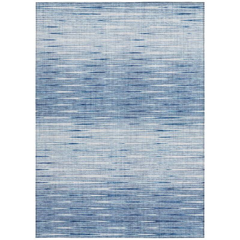 HomeRoots Abstract Transitional Rectangle Outdoor Rug