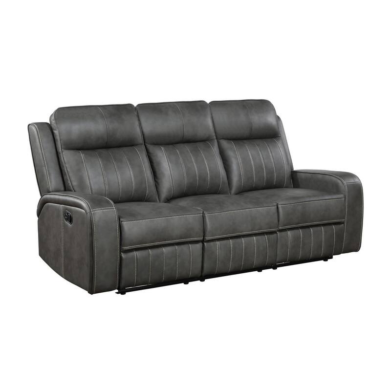 Forrest 3-piece Grey Motion Reclining Sofa Set