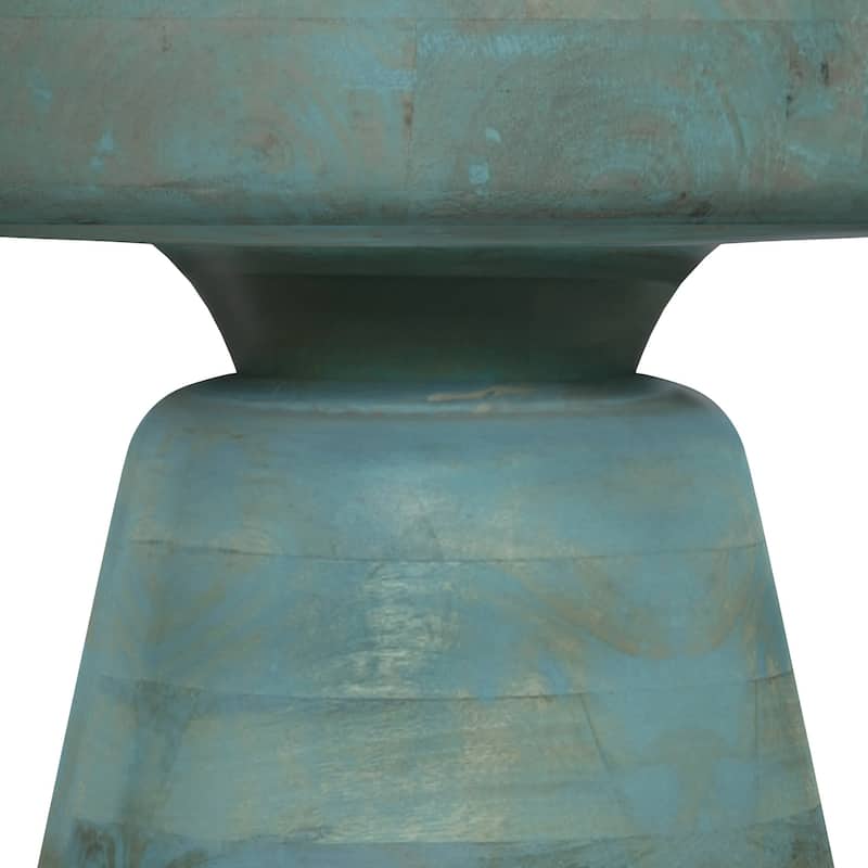WYNDENHALL Krentz SOLID MANGO WOOD 16 inch Wide Round Contemporary Rustic Accent Table