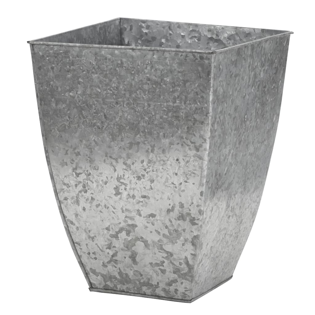 15" Square Tin Planter