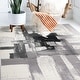 preview thumbnail 39 of 60, World Rug Gallery Modern Abstract Art Area Rug 3'3" x 5' - Black