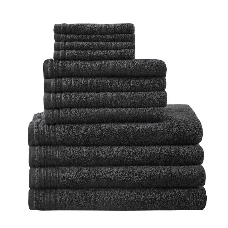 510 Design Big Bundle 100% Cotton Quick Dry 12 Piece Bath Towel Set