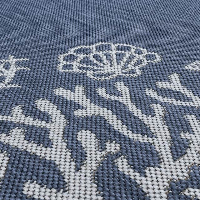 Exo Coastal Graphic Print Indoor/Outdoor Area Rug On Sale Overstock