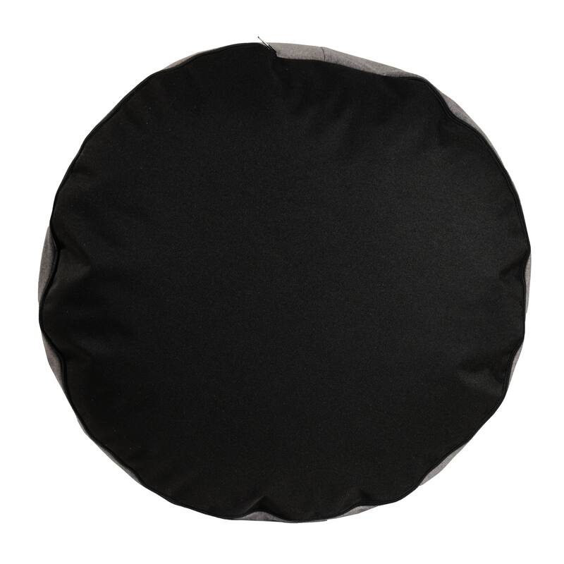 Qiviut Gray Foot Pouf