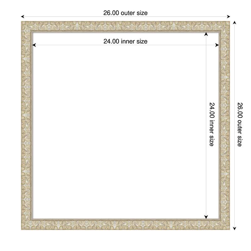 Lila Framed Dry Erase Magnetic Board - 26 x 26 in - Lila Silver