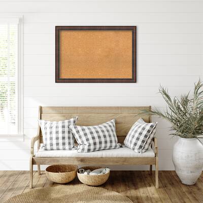 Caleb Brown Framed Natural Corkboard Bulletin Board