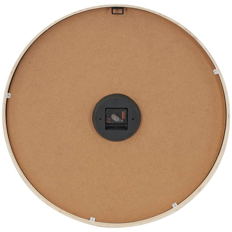 Gold Metal Antique Inspired Decorative Wall Clock with Scrolled Finial