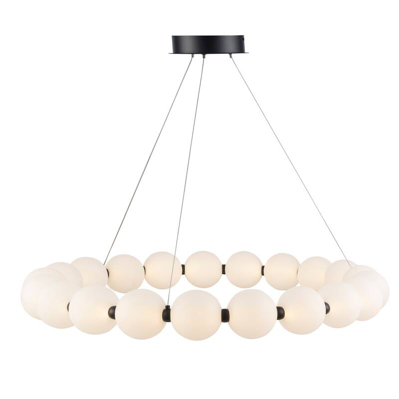 Trans Globe Lighting MDN-1592 Nightingale 35" Wide LED Ring Chandelier