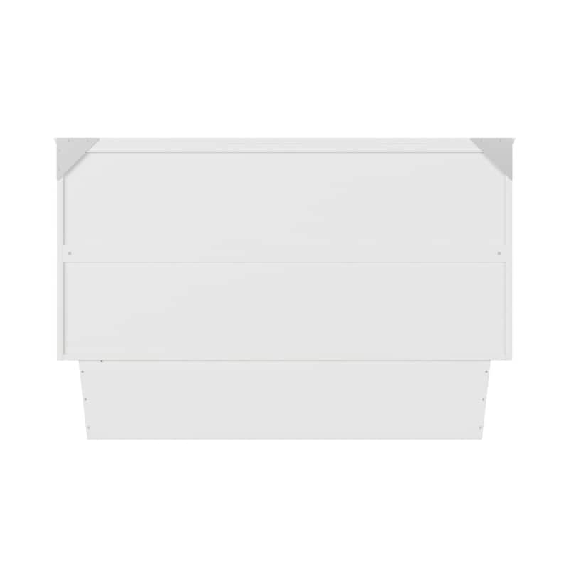 Monroe Queen Murphy Bed Chest with Mattress and Built-In Charger