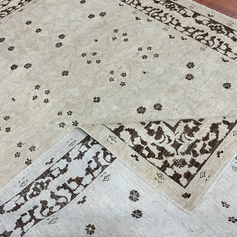 HERAT ORIENTAL Handmade Oushak Wool Rug - 6'1" x 8'11"