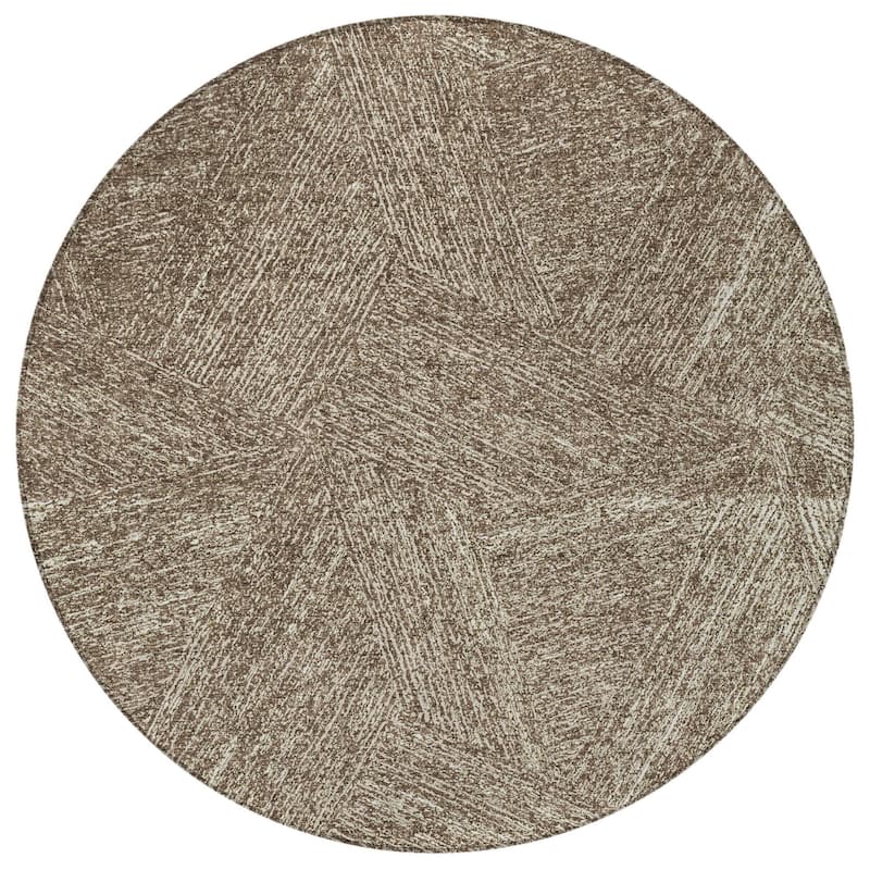 HomeRoots Abstract Transitional Rectangle Outdoor Rug