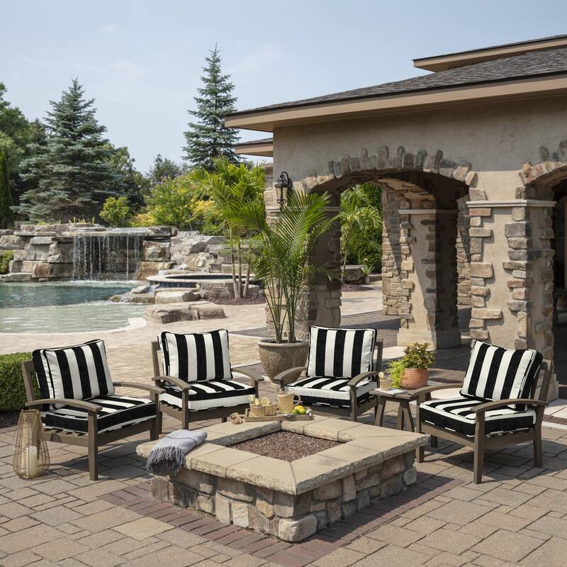 Arden Selections ProFoam Outdoor Plush Deep Seat Set