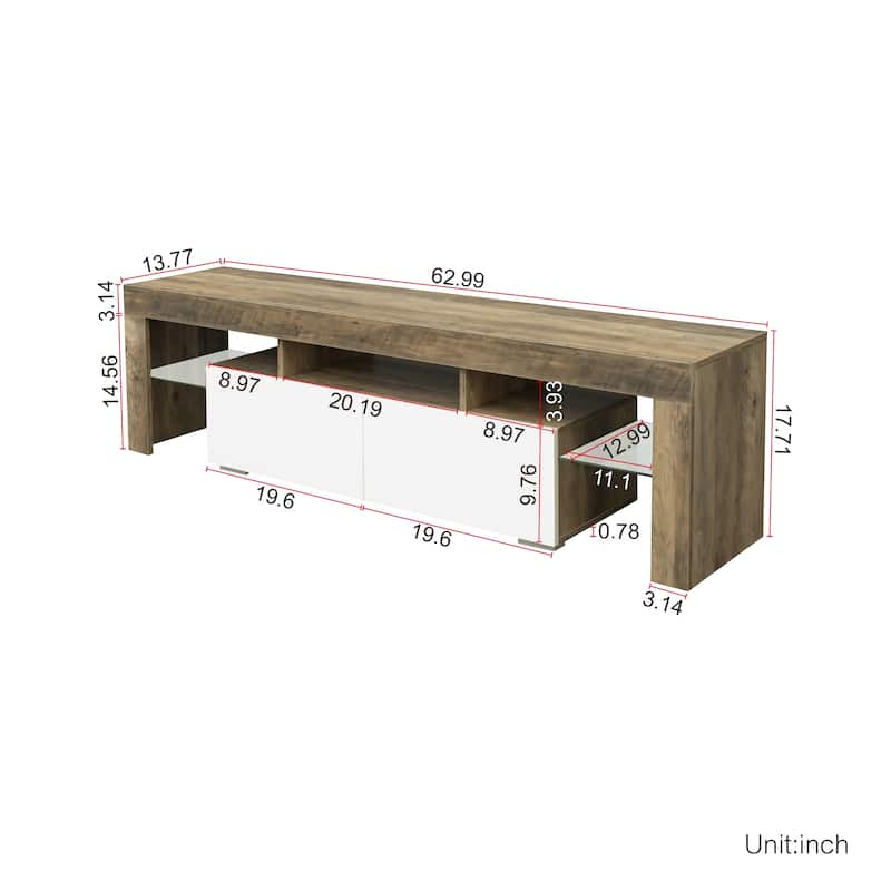 60-Inch Modern TV Stand with RGB light